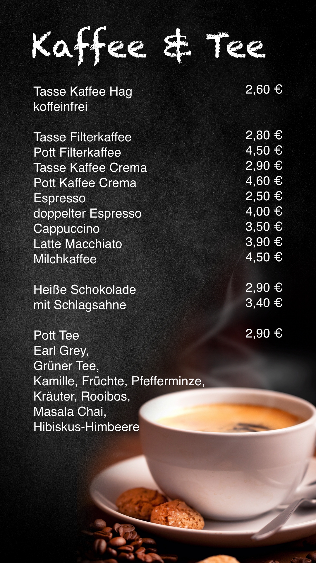 S15 Karte Kaffee und Tee S1