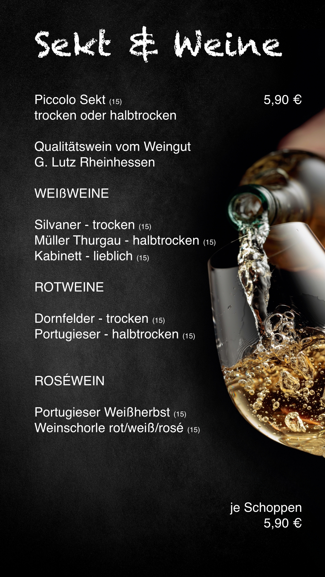S19 Karte Sekt und Wein S1