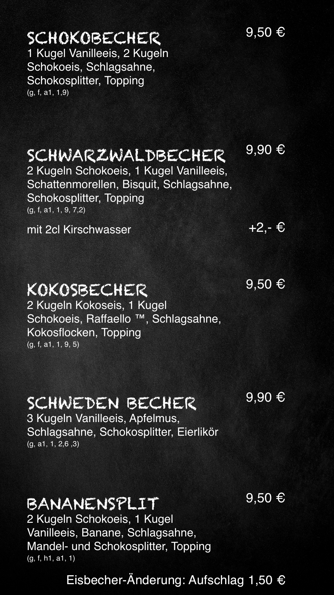 S5 Karte Eisbecher S4