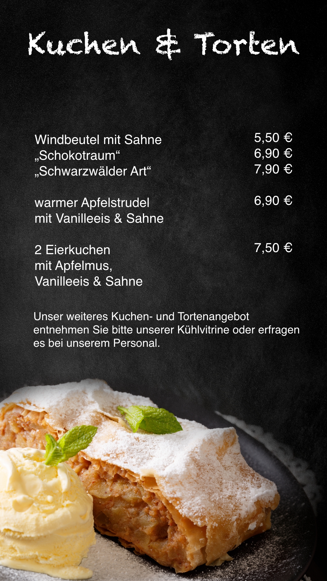 S9 Karte Kuchen und Torten S1